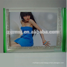 High quality customized photo frame,colorful clear block picture frame